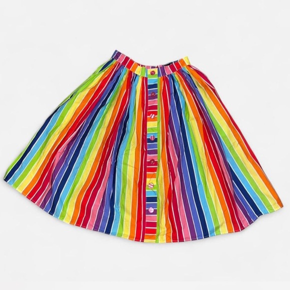 Hell Bunny Over the Rainbow Skirt With Pockets Size S - Picture 2 of 7